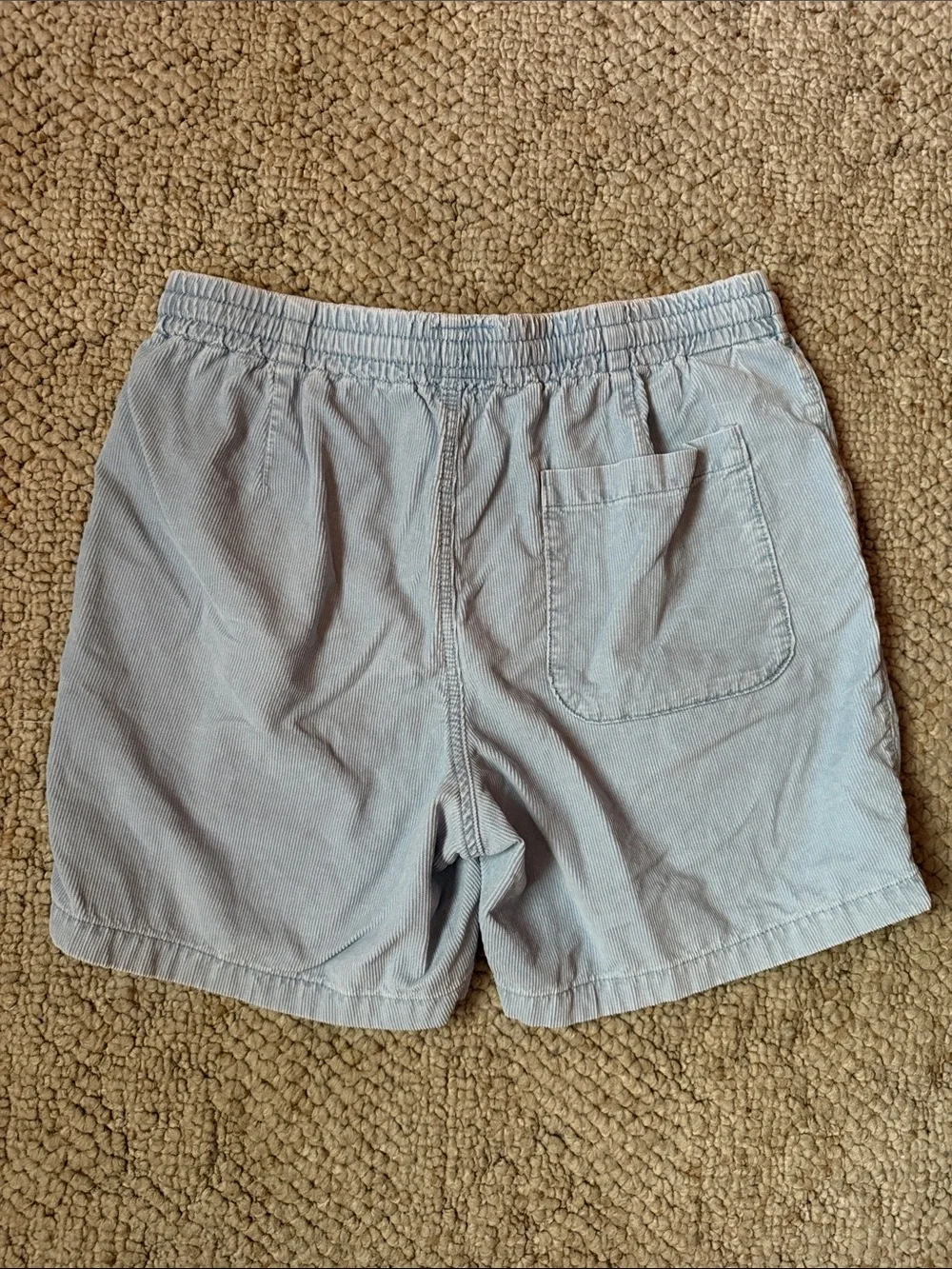 J. Crew Light Blue Elastic Waist Corduroy Shorts